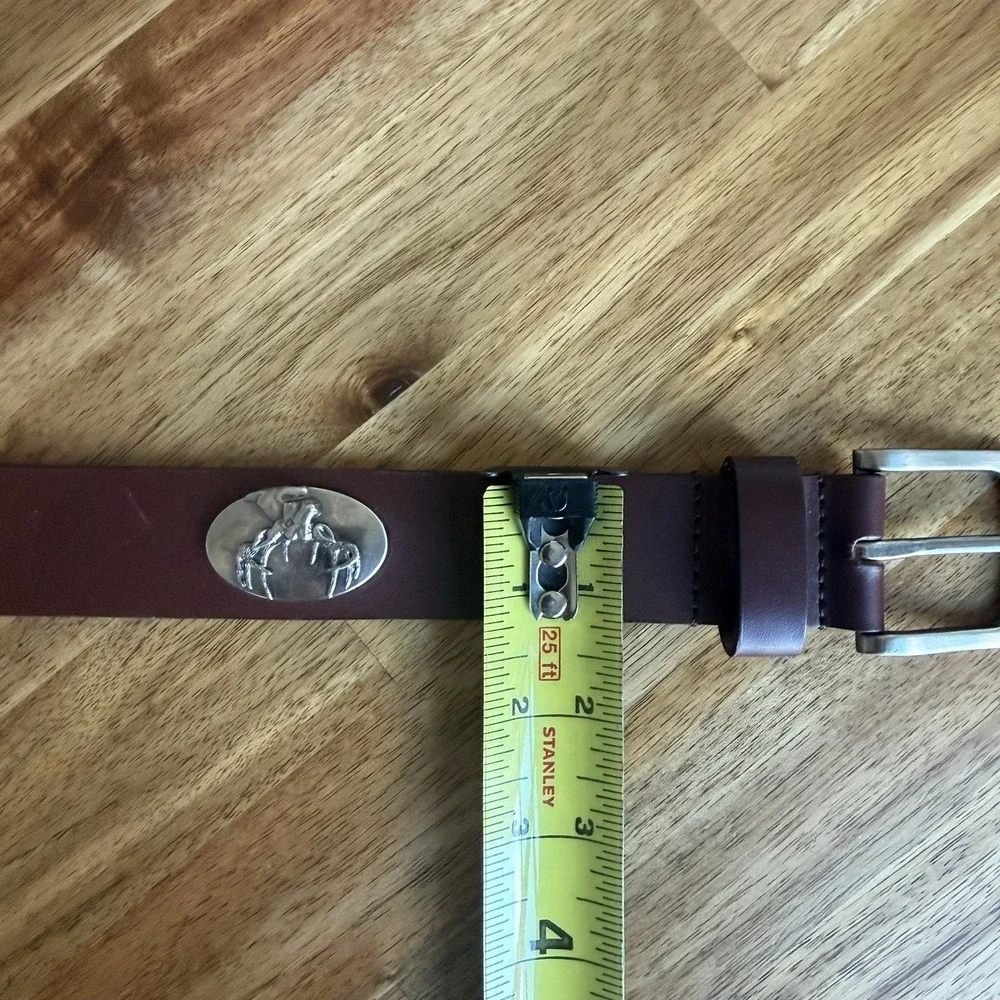 Zep-Pro Kid's Genuine Full Grain Leather Concho Belt Small Deer Southern Classic